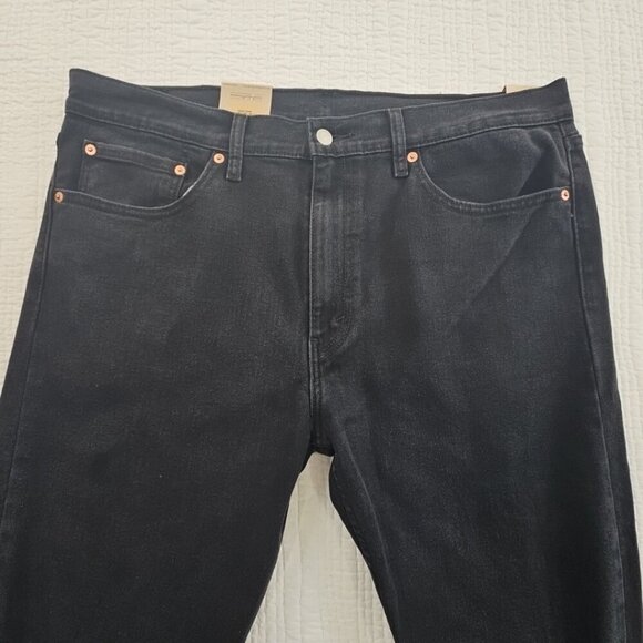 NEW Levi's 502 Jeans Men's 36x32 Black Tapered Leg NWT Stretch Denim Classic - Picture 8 of 16